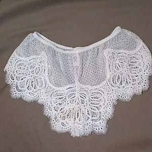 Victoria's Secret White Lace Shorts, XS